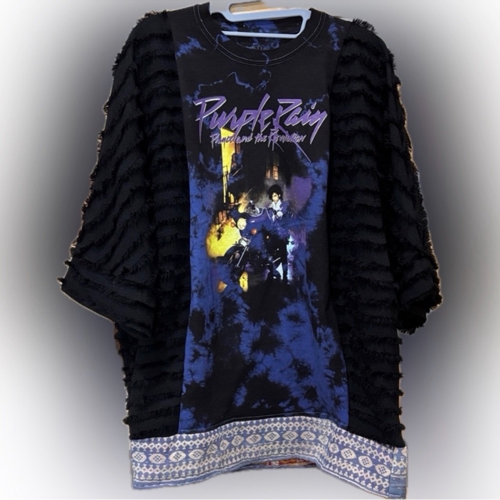 Kids Black and Blue Graphic Shirt